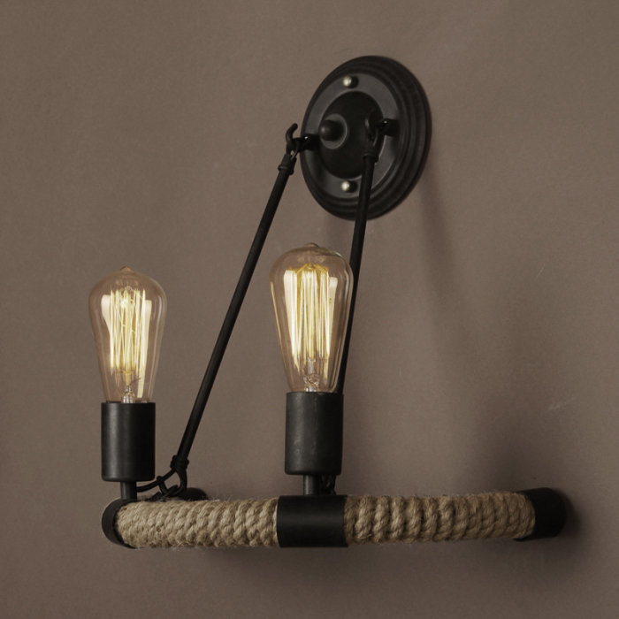 Светильник настенный Arco Loft Vintage Filament Rope