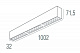 Подвесной светодиодный светильник 1м 18Вт 48° Donolux DL18515S121W18.48.1000BW
