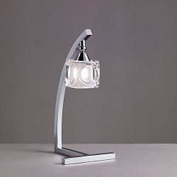 Настольная лампа Mantra 0954 в стиле Арт-деко. Коллекция Cuadrax Chrome. Подходит для интерьера Для спальни 