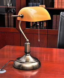Настольная лампа Lumina Deco LDT 305 YL в стиле Классический. Коллекция BANKER. Подходит для интерьера 
