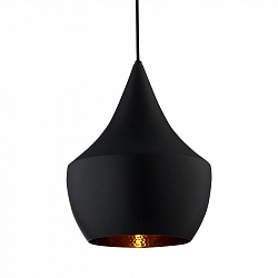 Подвесной светильник Tom Dixon Beat Fat Black в стиле Лофт Современный Индустриальный. Коллекция Beat. Подходит для интерьера 