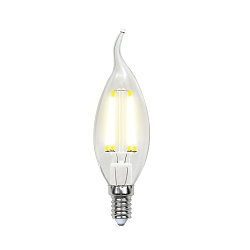 Лампа светодиодная Uniel LED-CW35-6W/WW/E14/CL PLS02WH в стиле . Коллекция Sky. Подходит для интерьера 