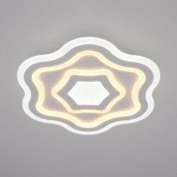 Светодиодный потолочный светильник Eurosvet 90151/5 белый в стиле Модерн. Коллекция Siluet. Подходит для интерьера Для гостиной 