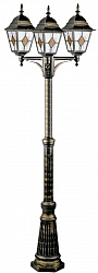 Фонарный столб Arte Lamp A1017PA-3BN в стиле Классический. Коллекция Berlin. Подходит для интерьера 