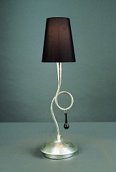 Настольная лампа Mantra 3535 в стиле Современный. Коллекция Paola Painted Silver. Подходит для интерьера Для спальни 