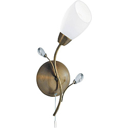 Бра Arte Lamp A2766AP-1AB в стиле Прованс. Коллекция Gardenia. Подходит для интерьера Для гостиной 