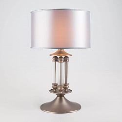 Настольная лампа Eurosvet 01045/1 сатин-никель в стиле Модерн. Коллекция Adagio. Подходит для интерьера Для гостиной 