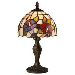 Настольная лампа декоративная Arte Lamp A3165LT-1BG в стиле Тиффани. Коллекция Florizel. Подходит для интерьера Для офиса 