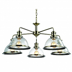 Подвесная люстра Arte Lamp A9273LM-5AB в стиле Лофт. Коллекция Oglio Bronze. Подходит для интерьера Для гостиной 
