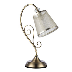 Настольная лампа декоративная Freya FR2405-TL-01-BZ в стиле Арт-деко. Коллекция Driana. Подходит для интерьера Для спальни 