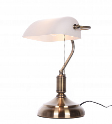 Настольная лампа Lumina Deco LDT 305 WT в стиле Классический. Коллекция BANKER. Подходит для интерьера 