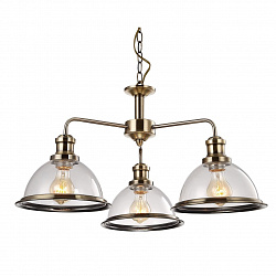 Подвесная люстра Arte Lamp A9273LM-3AB в стиле Лофт. Коллекция Oglio Bronze. Подходит для интерьера Для кухни 