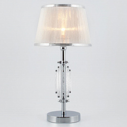 Настольная лампа Eurosvet 01065/1 хром в стиле Модерн. Коллекция Amalfi. Подходит для интерьера Для спальни 