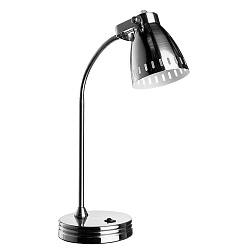 Настольная лампа офисная Arte Lamp A2214LT-1SS в стиле Лофт. Коллекция 46 Silver. Подходит для интерьера Для офиса 