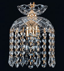 Подвесной светильник Bohemia Ivele 7715/15/G/Drops в стиле Классический. Коллекция 7710 Gold. Подходит для интерьера ресторанов 