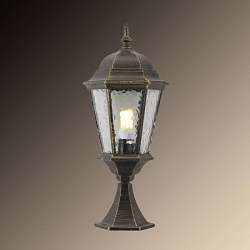Наземный низкий светильник Arte Lamp A1204FN-1BN в стиле Замковый. Коллекция Genova. Подходит для интерьера 