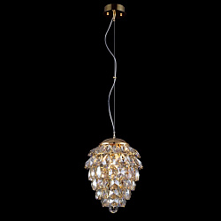 Подвесной светильник Crystal Lux CHARME SP1+1 LED GOLD/AMBER в стиле . Коллекция Charme. Подходит для интерьера 