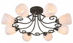 Потолочная люстра Arte Lamp A6253PL-8BA в стиле Современный. Коллекция Swirls. Подходит для интерьера Для гостиной 