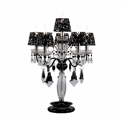 Настольная лампа Lamp International 8196 Black в стиле . Коллекция MURANO. Подходит для интерьера 