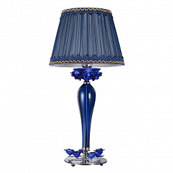 Настольная лампа декоративная Omnilux OML-70404-01 в стиле Прованс. Коллекция Muntiggioni Chrome. Подходит для интерьера Для гостиной 