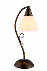 Настольная лампа Arte Lamp A9312LT-1BR в стиле Арт-деко. Коллекция 82. Подходит для интерьера Для спальни 