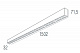 Подвесной светодиодный светильник 1, 5м 36Вт 48° Donolux DL18515S121A36.48.1500BB