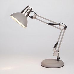 Настольная лампа Eurosvet 01034/1 серый в стиле Современный. Коллекция Worker. Подходит для интерьера Для офиса 