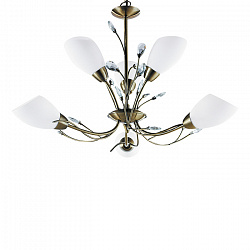 Подвесная люстра Arte Lamp A2766LM-6AB в стиле Классический. Коллекция Gardenia. Подходит для интерьера Гостиная 