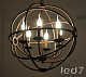 Светильник Loft Industry Circle Cage Candle
