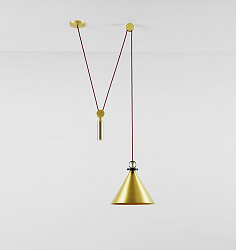 Подвесной светильник LED7 Future Lighting Roll & Hill - Shape Up Pendant Cone Gold в стиле . Коллекция . Подходит для интерьера 
