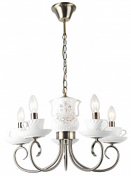 Подвесная люстра Arte Lamp A6380LM-5AB в стиле Современный. Коллекция Teapot. Подходит для интерьера Для кухни 