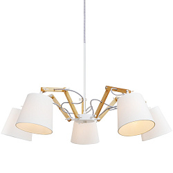 Подвесная люстра Arte Lamp A5700LM-5WH в стиле Современный. Коллекция Pinocchio. Подходит для интерьера Для офиса 