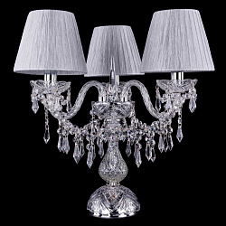 Настольная лампа декоративная Bohemia Ivele 1403L/3/141-39/Ni/SH6-160 в стиле . Коллекция Классика. Подходит для интерьера Для больших залов 