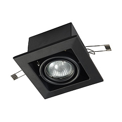 Встраиваемый светильник Maytoni DL008-2-01-B в стиле Современный. Коллекция Metal Black. Подходит для интерьера Для магазина 