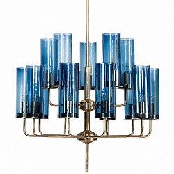 Люстра Loft Concept 40.465 в стиле . Коллекция Hans-Agne Jakobsson Brass & Blue Glass Tube. Подходит для интерьера 