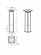 Русские фонари Новара столб 90 см с декор. панелями 330-38/bg-11