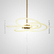 Серия люстр с плафоном в виде замкнутого светодиодного шнура на вертикальной стойке Lampatron NOMOS