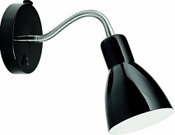Бра Arte Lamp A1408AP-1BK в стиле Современный. Коллекция Dorm. Подходит для интерьера Для спальни 