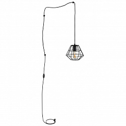 Подвесной светильник TK Lighting 2202 Diamond в стиле Лофт. Коллекция Diamond Black. Подходит для интерьера Для прихожей 