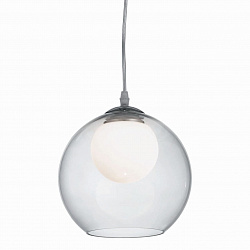 Подвесной светильник Ideal Lux NEMO SP1 D20 TRASPARENTE в стиле Современный. Коллекция Nemo. Подходит для интерьера Для кухни 
