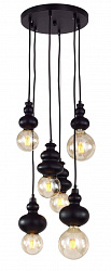 Подвесной светильник 1682-6P в стиле Лофт. Коллекция Bibili. Подходит для интерьера Для гостиной 
