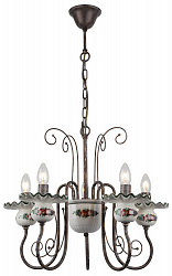 Подвесной светильник Escada 169/5 в стиле Прованс. Коллекция Liana. Подходит для интерьера 