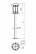 Русские фонари Бордо столб 40 см 180-31/b-01