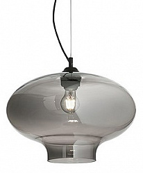 Подвесной светильник Ideal Lux BISTRO' SP1 ROUND FUME' в стиле Техно. Коллекция Bistro'. Подходит для интерьера 