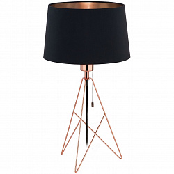 Настольная лампа Eglo 39178 в стиле Современный. Коллекция Camporale Copper. Подходит для интерьера Для спальни 