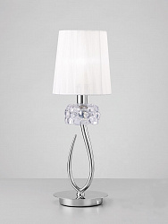 Настольная лампа Mantra 4637 в стиле Арт-деко. Коллекция Loewe Chrome. Подходит для интерьера Для спальни 