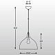 Светильник подвесной Zumaline MARCO TS-101015P-BKGO