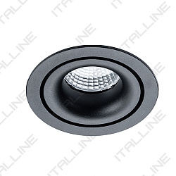 Встраиваемый светильник Italline IT02-008 black в стиле Современный. Коллекция HALO eco. Подходит для интерьера 