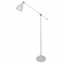 Торшер Arte Lamp A2054PN-1WH в стиле Морской. Коллекция Braccio White. Подходит для интерьера Для офиса 