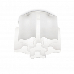 Потолочная люстра Ideal Lux COMPO PL6 BIANCO в стиле Классический. Коллекция Compo. Подходит для интерьера Для гостиной 